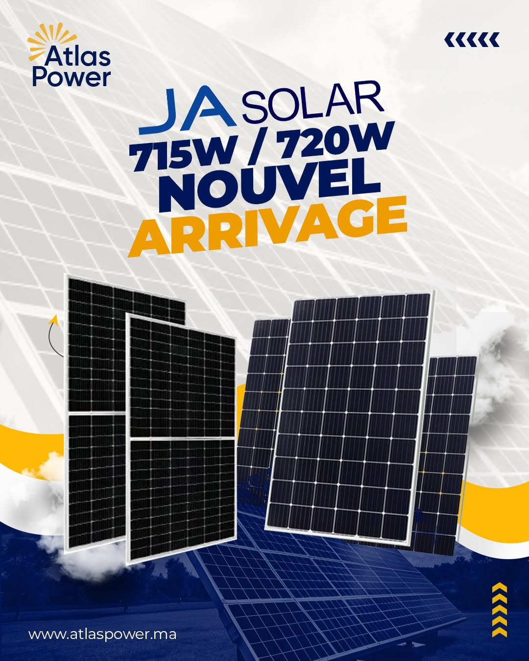Panneaux photovoltaïques JA Solar 715 W et 720 W