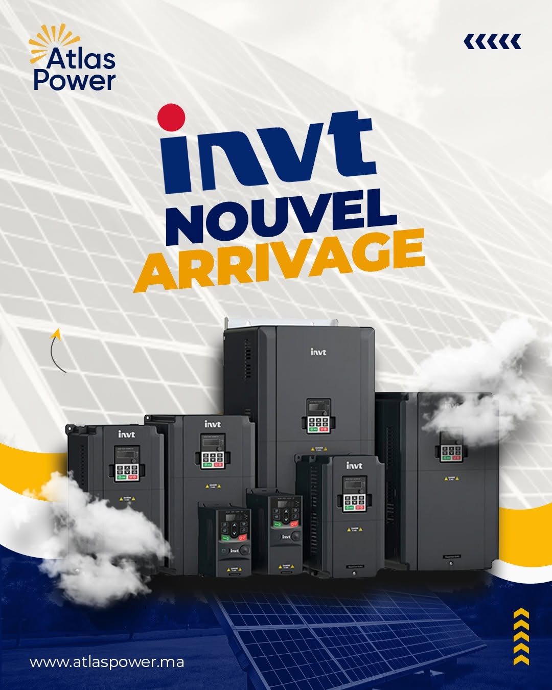 Onduleurs INVT, nouvel arrivage Atlas Power